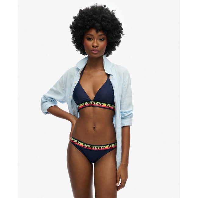 Haut de bikini triangle à logo - SUPERDRY