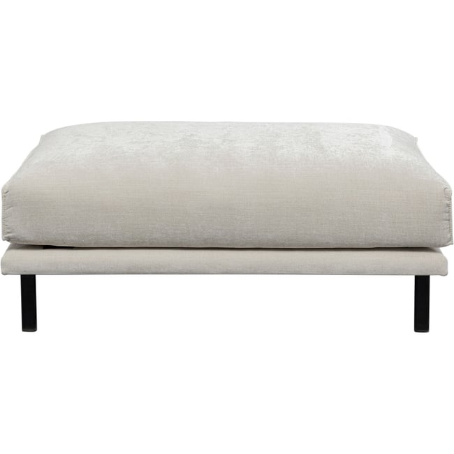 Repose-pieds en polyester, EDNA Couleur beige <span itemprop=