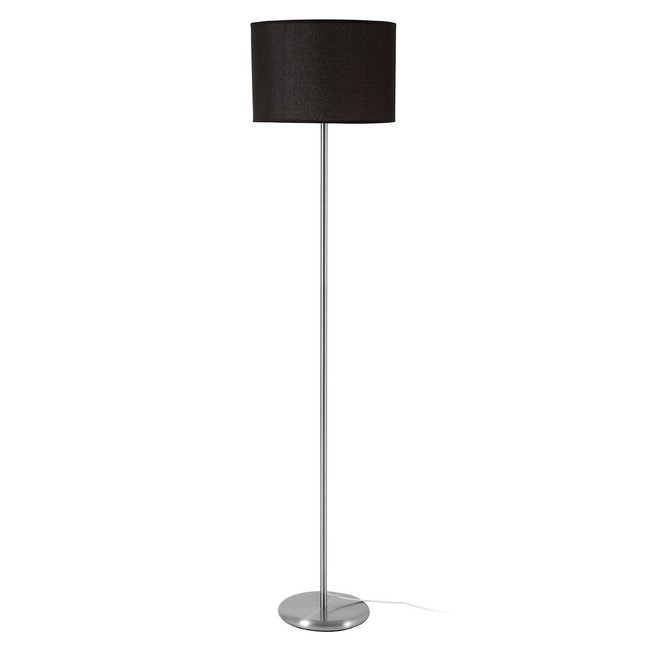 Chrome Effect Classic Style Floor Lamp with Waffle Textured Shade - SO'HOME