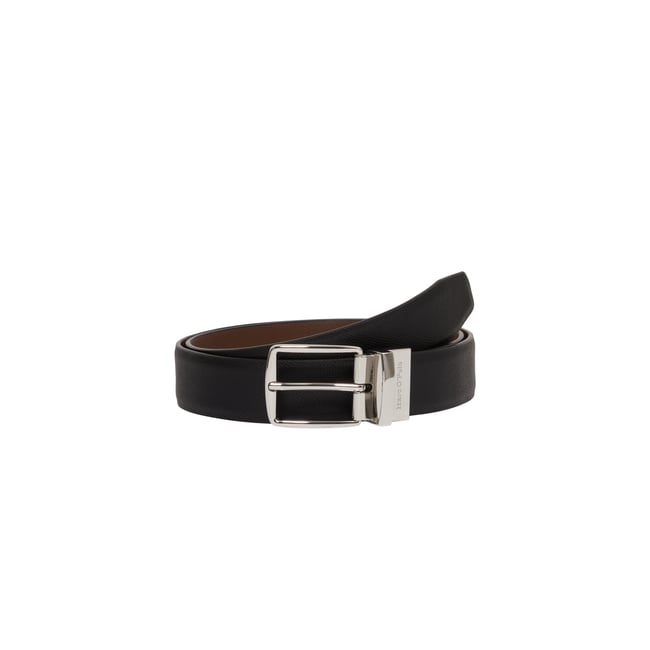 Ceinture réversible 2-en-1, modèle Bodu fabriqué à partir d'un substitut de cuir en polyester recyclé - MARC O'POLO
