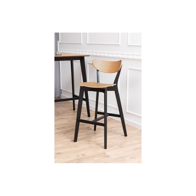 Tabourets de bar scandinaves en bois (lot de 2) - LETA - HELLIN, DEPUIS 1862