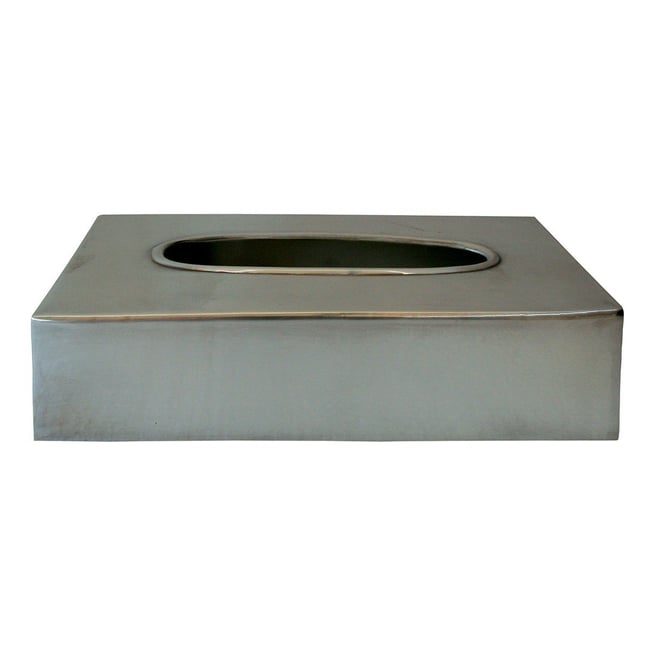 Boite à mouchoirs en laiton Couleur argent <span itemprop=