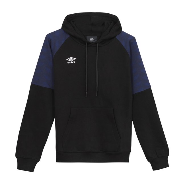 Sweat à Capuche Zippé noir/bleu marine <span itemprop=