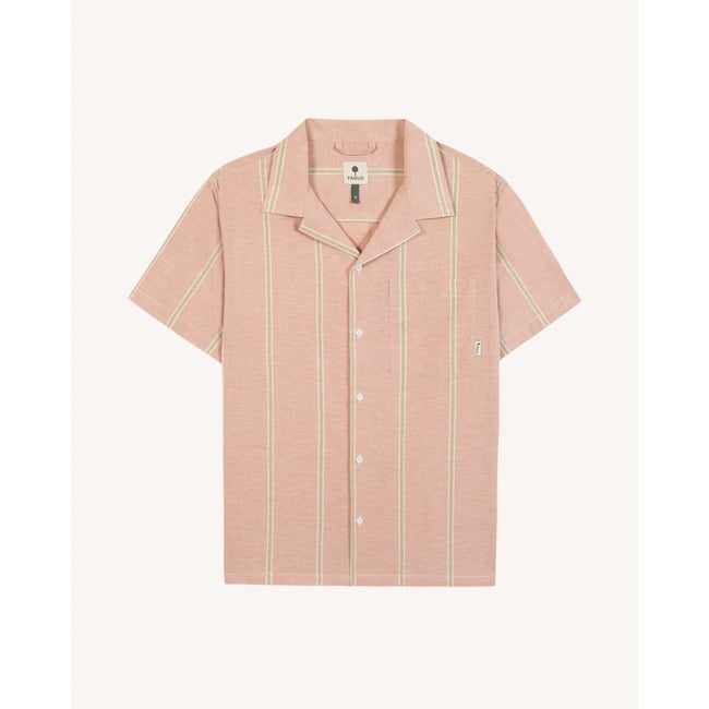 Chemise PAIOLIVE brique et écru <span itemprop=
