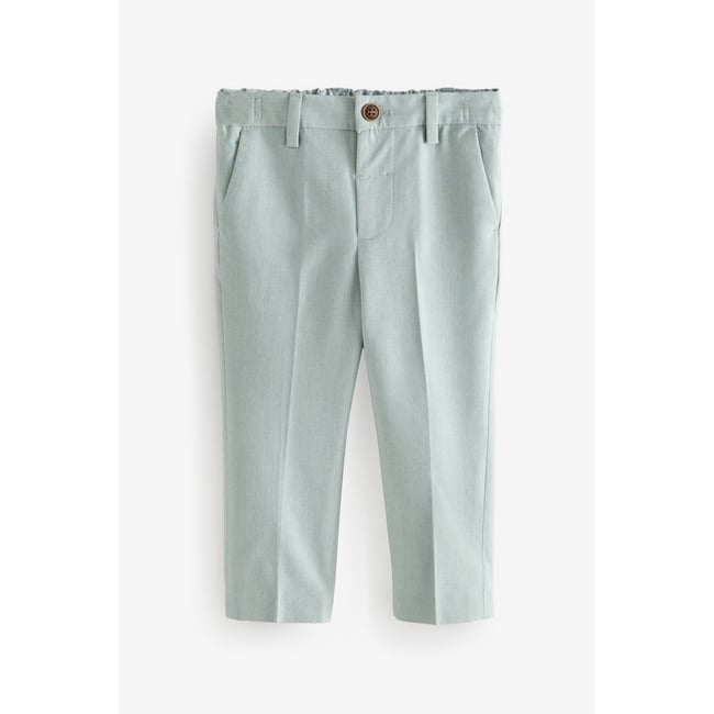 Pantalons chic bleu minéral <span itemprop=