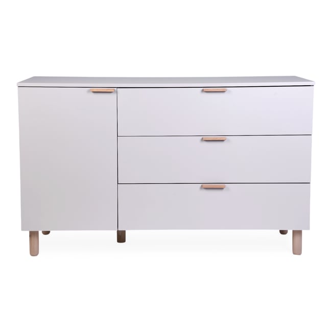 Commode à langer 3 tiroirs terre argile <span itemprop=