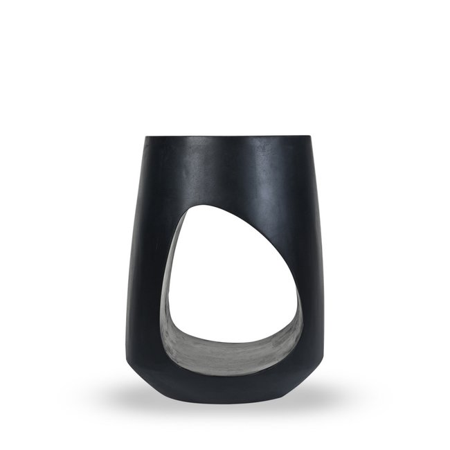 Table d'appoint ø35cm- WESI Couleur noir <span itemprop=