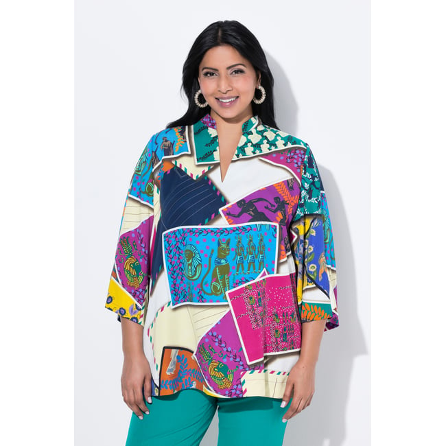 Tunique en lyocell blanc neige <span itemprop=