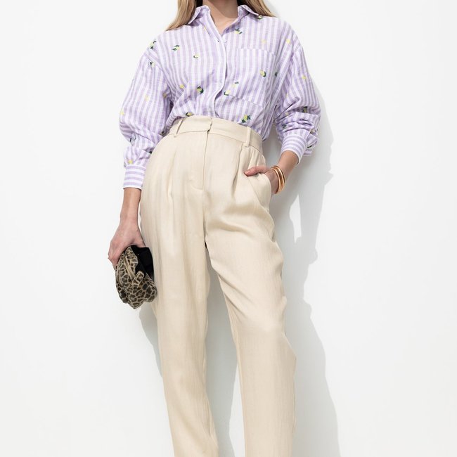 Pantalon à pinces taille haute - PROMOD