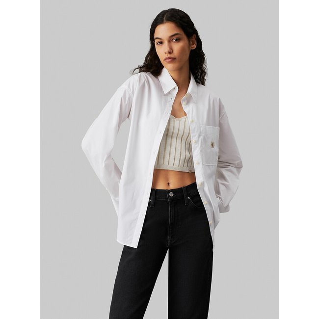 Camicia taglio largo bianco CALVIN KLEIN JEANS