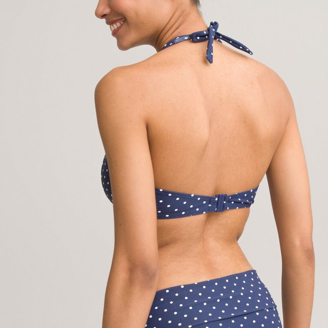 Polka dot bikini top polka dot print Anne Weyburn La Redoute