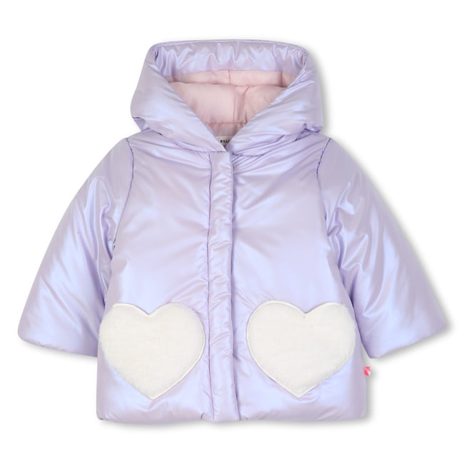 Doudoune à capuche guimauve <span itemprop=