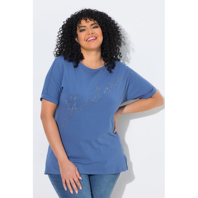 T-shirt oversize bleu voile clair <span itemprop=