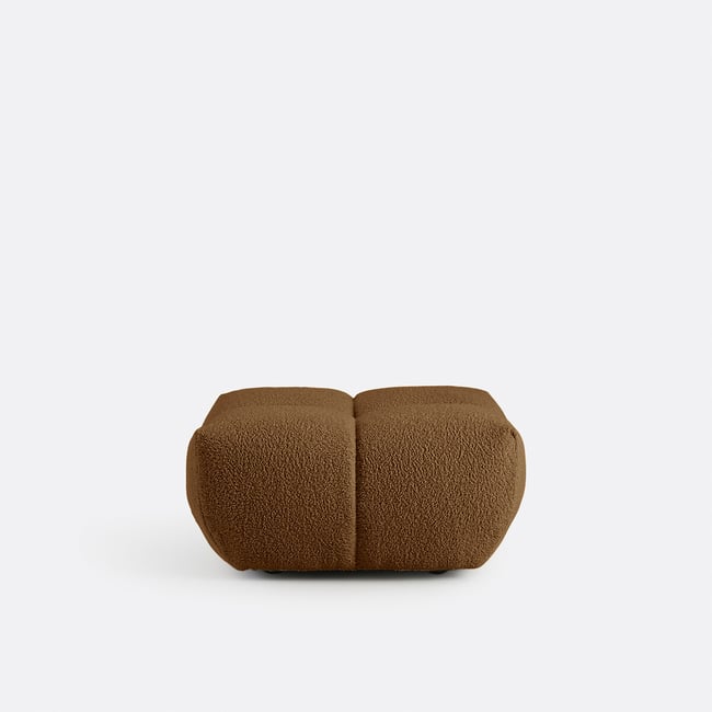 Puf, tejido de rizo grueso, L83 cm, Nuria - LA REDOUTE INTERIEURS