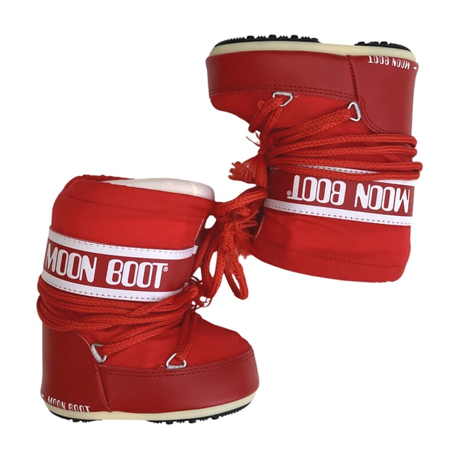 Bottes bébé - Très bon état rouge <span itemprop=