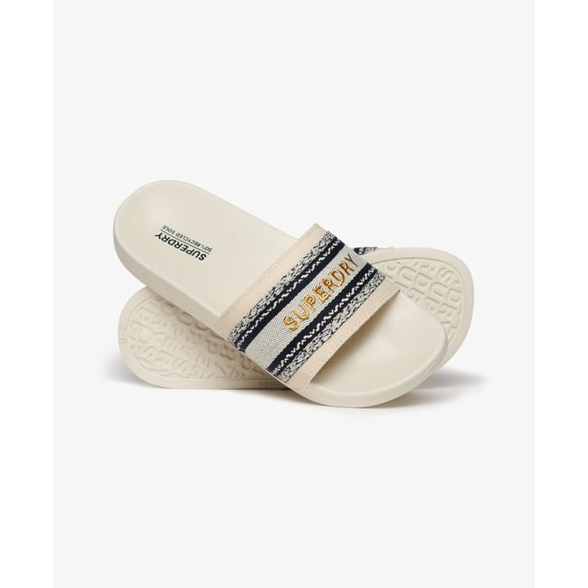 Sandales de piscine en toile végane - SUPERDRY