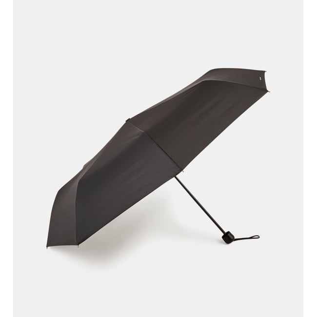Parapluie pliant manuel uni noir foncé <span itemprop=