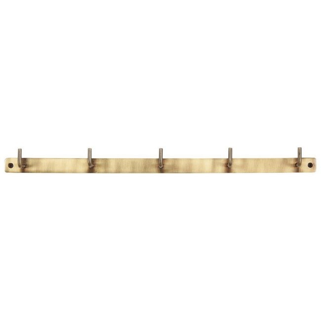 Portemanteau mural métal Couleur laiton <span itemprop=