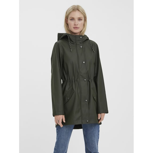 Chubasquero con capucha de longitud media - VERO MODA