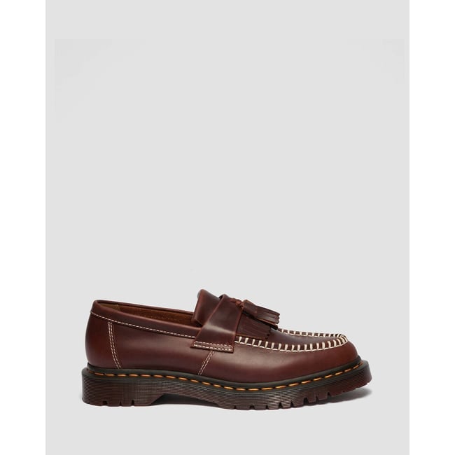 Adrian ben tassel orleans leather loafers, brown, Dr. Martens | La