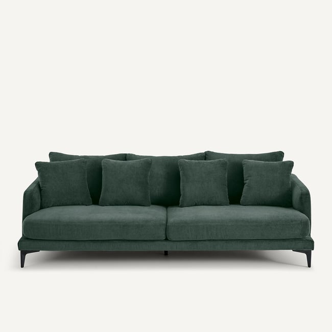 Canapé droit, 3 ou 4 places, en polyester mélangé, MODERNISTE - EMMANUEL GALLINA X AM.PM