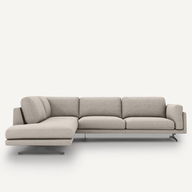 Hoekbank in viscose/linnen, César <span itemprop=