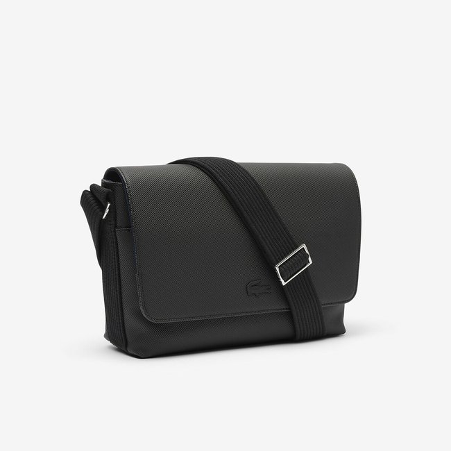 Umhangetasche messenger bag mens classic schwarz Lacoste La Redoute