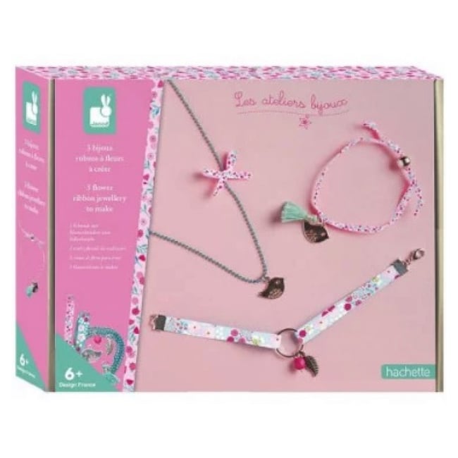 3 Bijoux Rubans a fleurs a creer - JURATOYS
