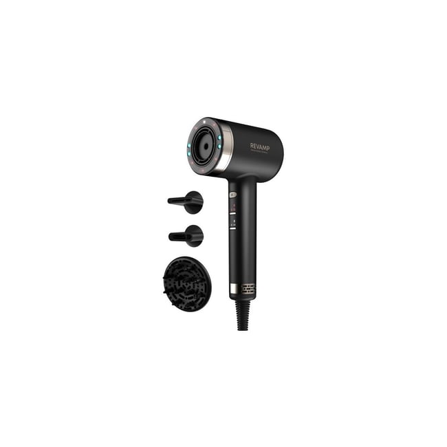 Sèche cheveux professionnel Infrarouge Tri-Care DR-7250-EU noir <span itemprop=