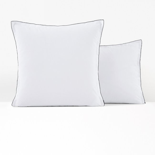 Dojo 100% Cotton Percale 200 Thread Count Pillowcase, white, LA REDOUTE INTERIEURS