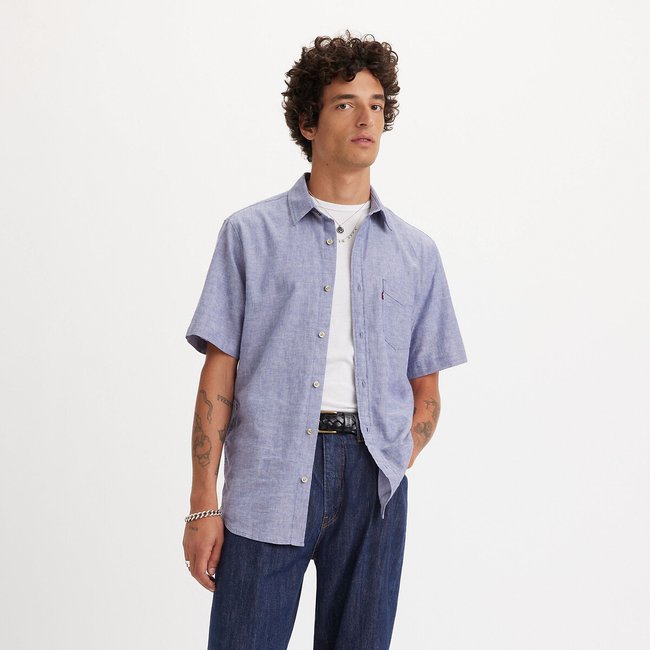 Camicetta in lino blu LEVI'S