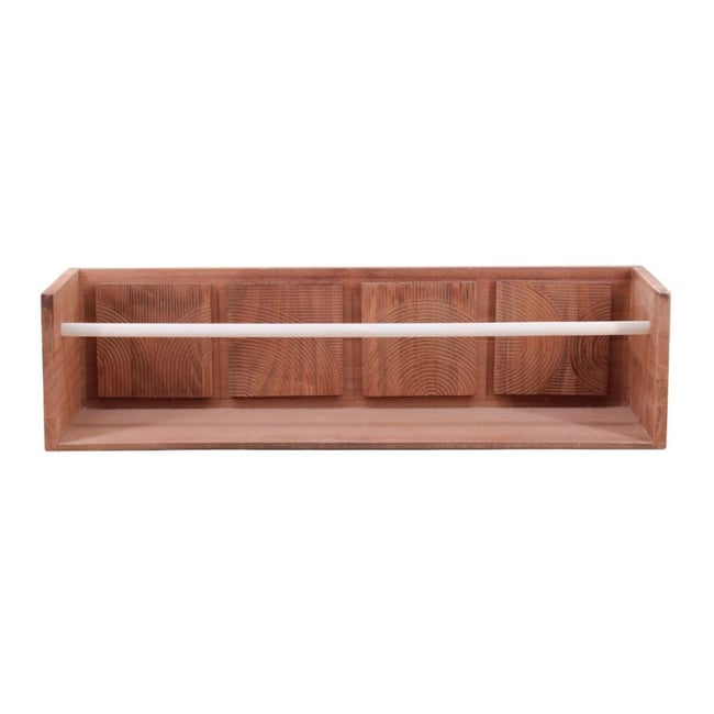 Etagère murale en bois 50cm Couleur naturel <span itemprop=