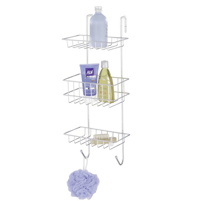 Etagère De Douche Revigo Couleur argent <span itemprop=