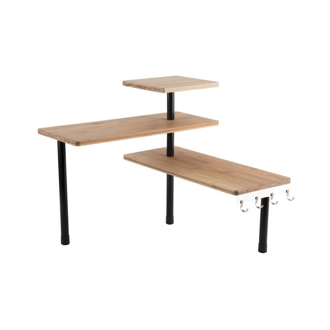Etagère de cuisine d'angle modulable 3 niveaux Couleur multicolour <span itemprop=