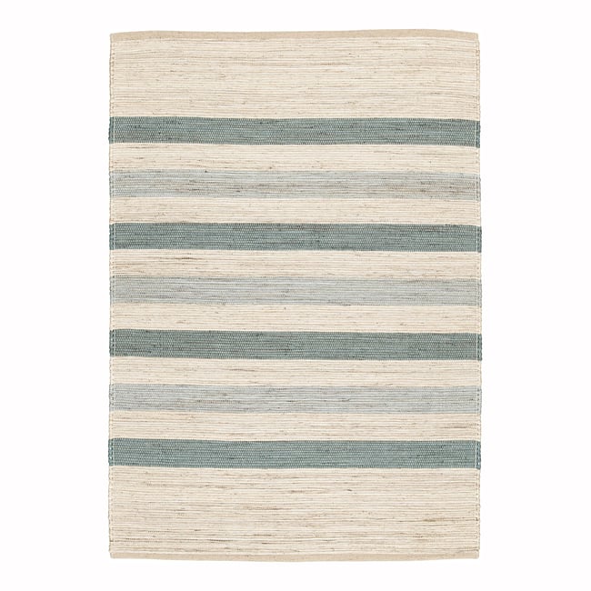 Tapis design en jute tissé main MISTRAL Couleur bleu naturel <span itemprop=