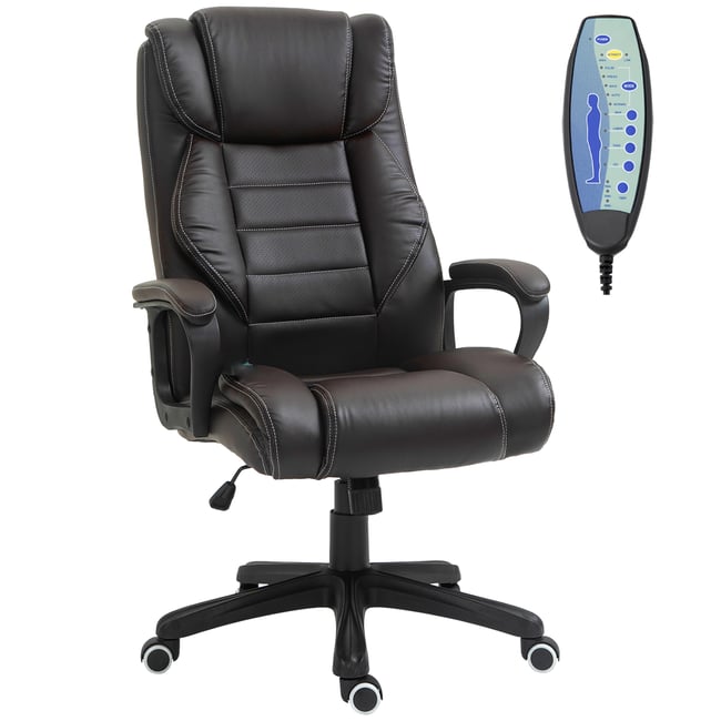 fauteuil de bureau avec fonction massage Couleur brun <span itemprop=