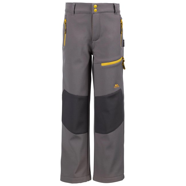 Pantalon de randonnée HURRY gris orage / jaune <span itemprop=