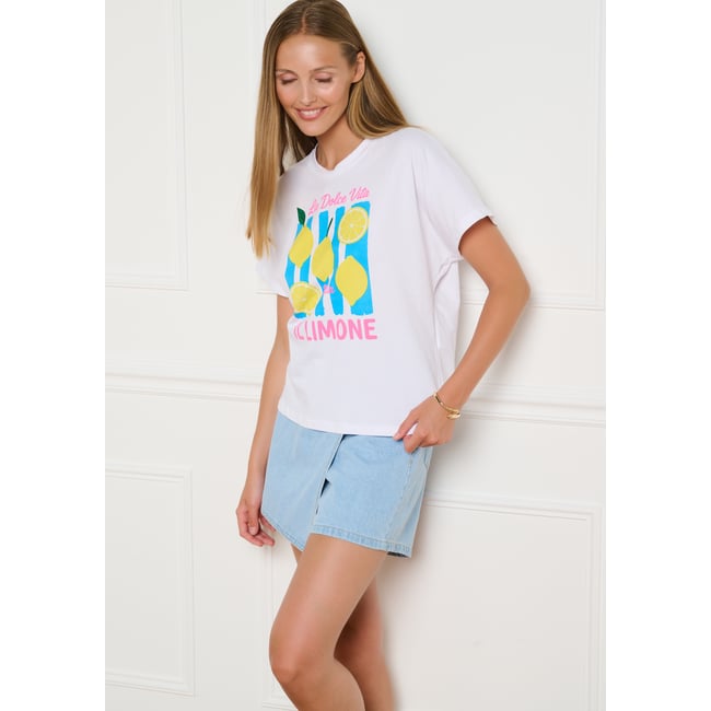 T-shirt imprimé blanc <span itemprop=