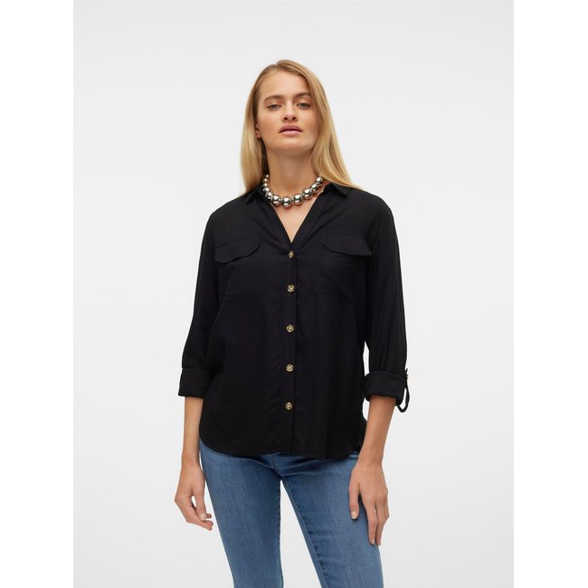 Chemisier rayé, manches longues - VERO MODA