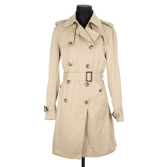 Trench-coat en coton - Très Bon État beige <span itemprop=