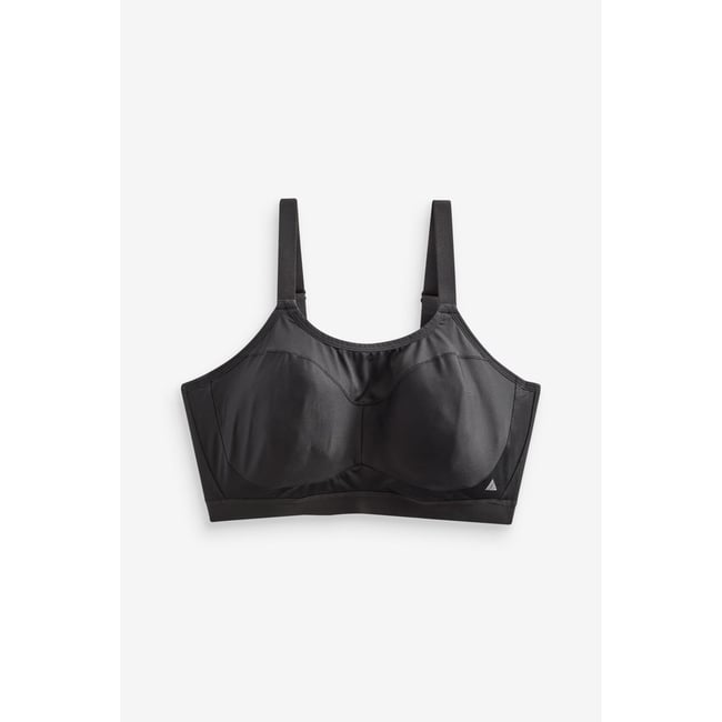 Brassière à fort impact non rembourrée noir <span itemprop=