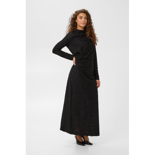 Robe décontractée noir black lurex <span itemprop=