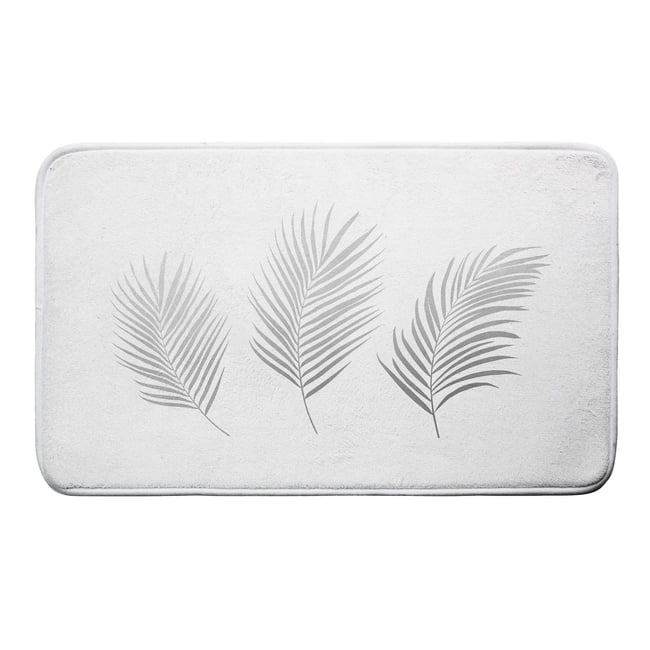Tapis de bain Orbelles blanc, argent <span itemprop=