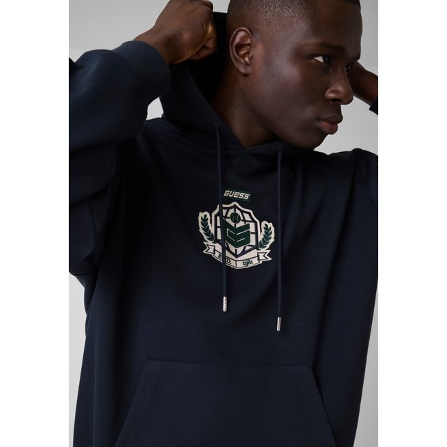 Sweatshirt Avec Logo Brodé bleu foncé <span itemprop=