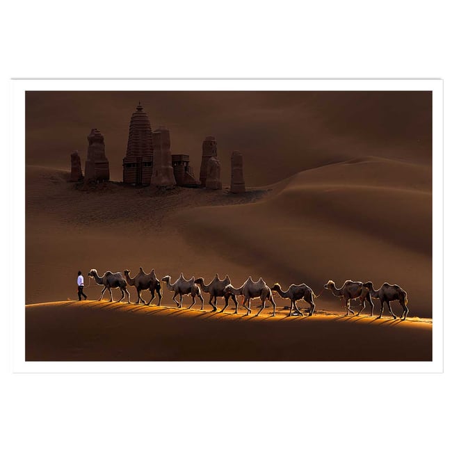 Affiche desert du Kumtag - HEXOA
