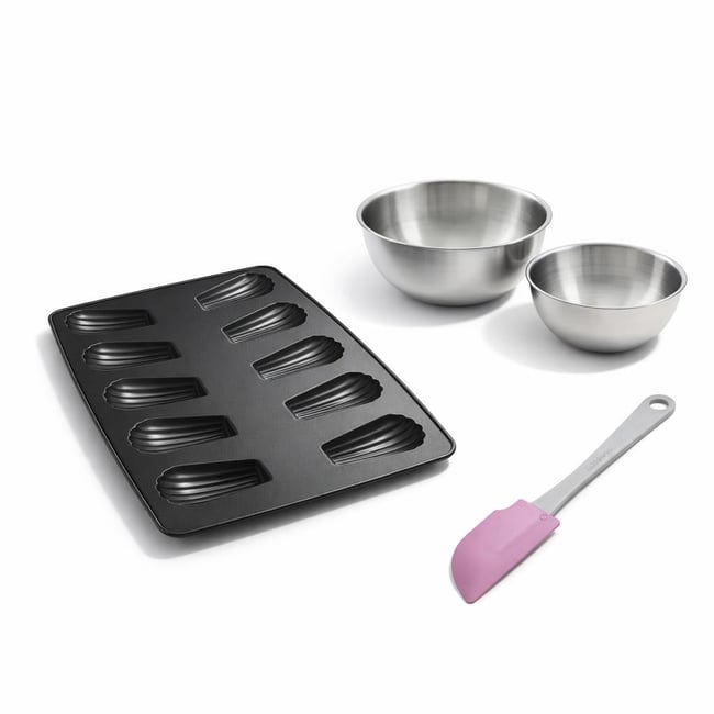 Set de 4 ustensiles de pâtisserie moule à gâteaux bols noir <span itemprop=