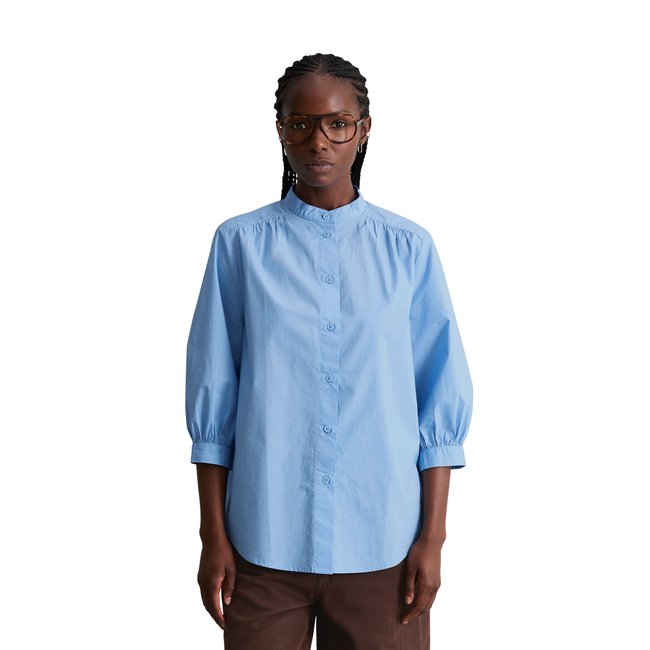 Blouse avec fronces relaxed en popeline Papertouch - MARC O’POLO DENIM