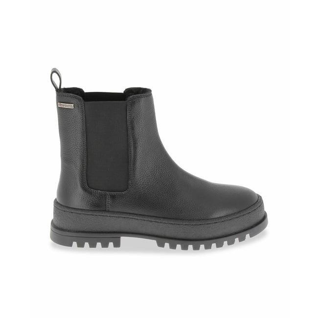 Bottines chelsea en cuir Veronica noir <span itemprop=