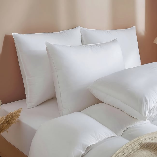 Oreiller Thermorégulateur souple - MOELLEUX Couleur blanc <span itemprop=