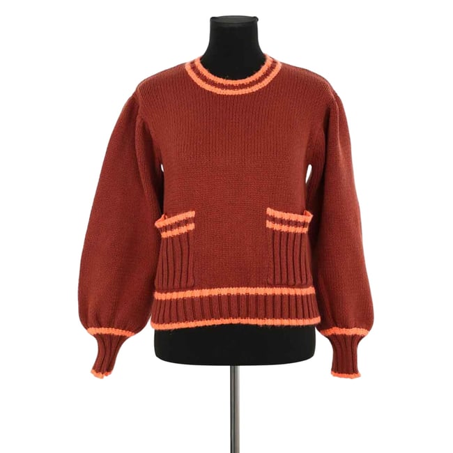 Pull - Très Bon État marron <span itemprop=
